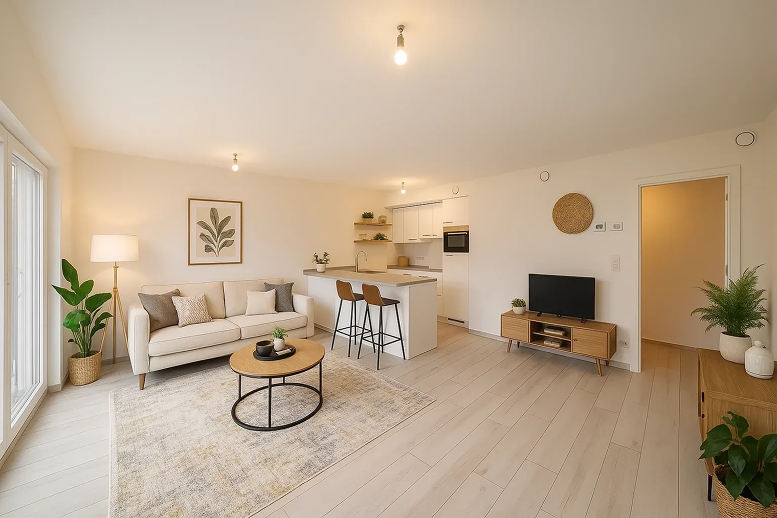 After photo of Open Kitchen Staging
