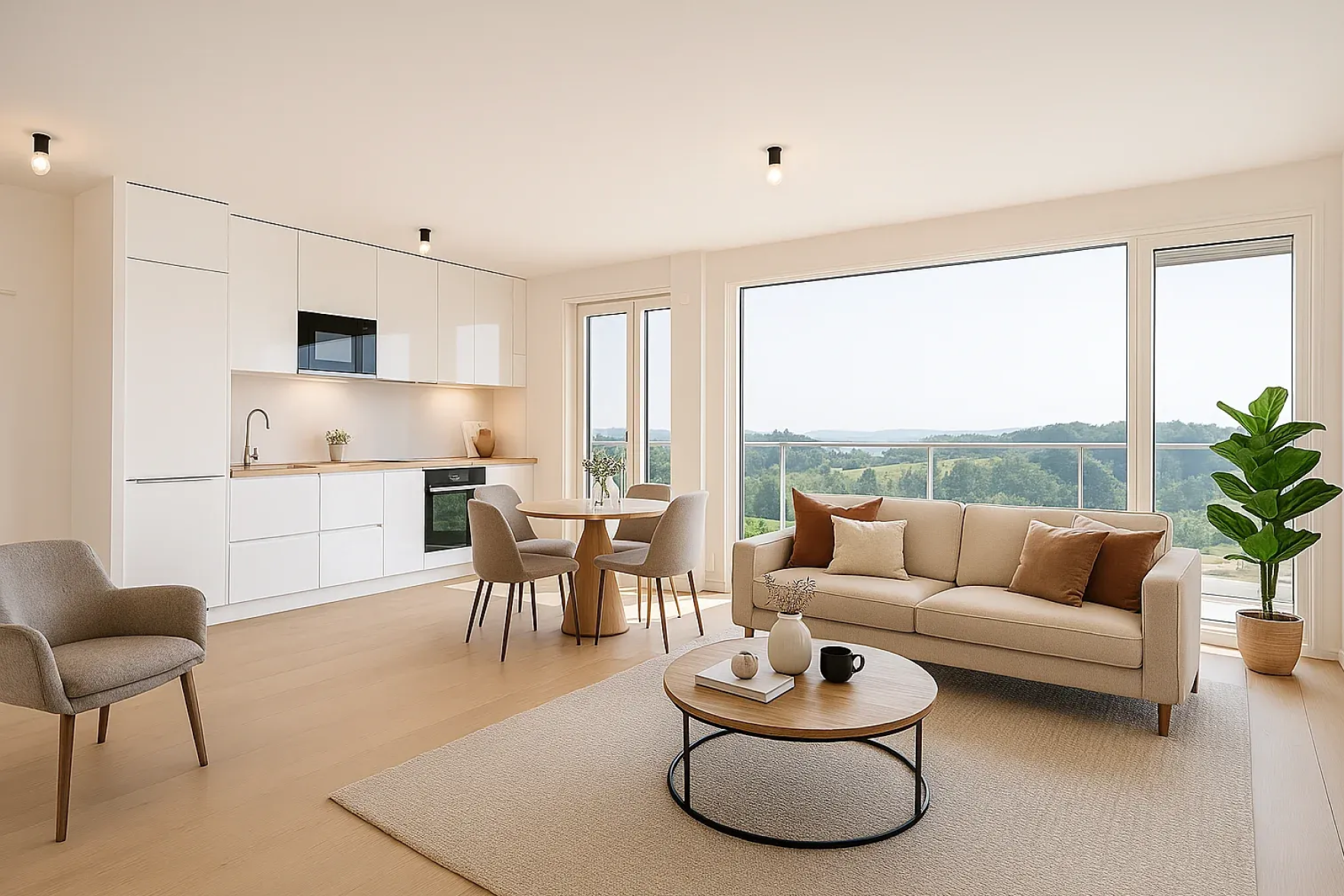 After photo of Open Kitchen Staging